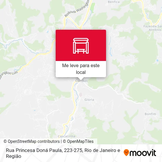 Rua Princesa Doná Paula, 223-275 mapa