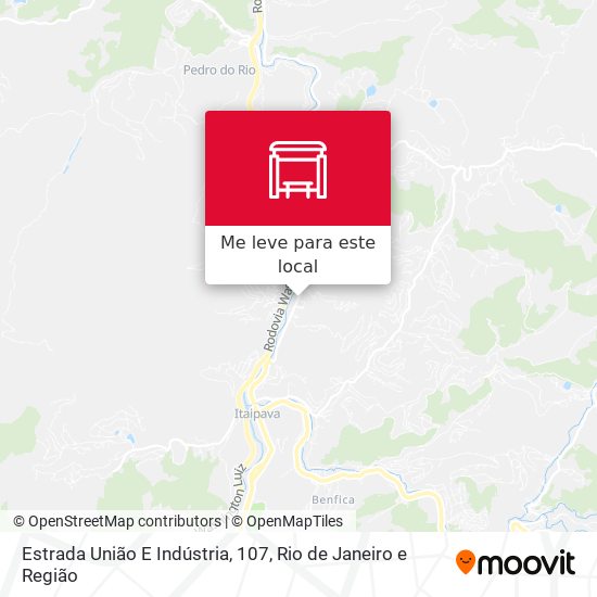 Estrada União E Indústria, 107 mapa