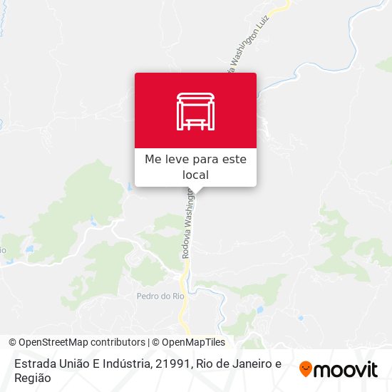 Estrada União E Indústria, 21991 mapa