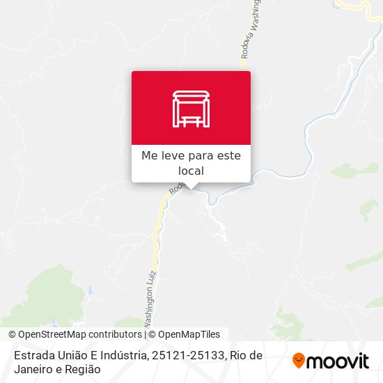 Estrada União E Indústria, 25121-25133 mapa