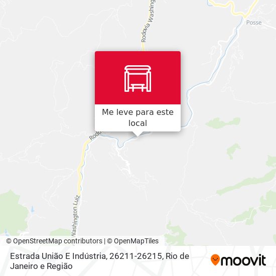 Estrada União E Indústria, 26211-26215 mapa