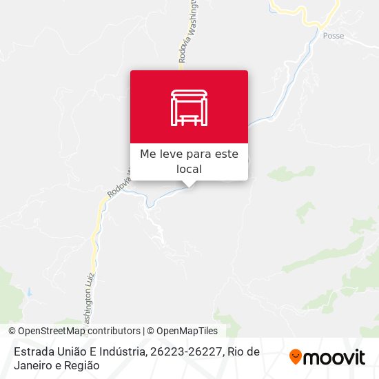 Estrada União E Indústria, 26223-26227 mapa
