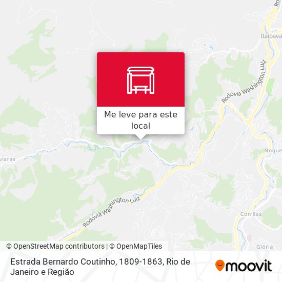 Estrada Bernardo Coutinho, 1809-1863 mapa