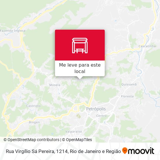 Rua Virgílio Sá Pereira, 1214 mapa