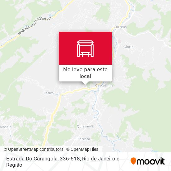 Estrada Do Carangola, 336-518 mapa