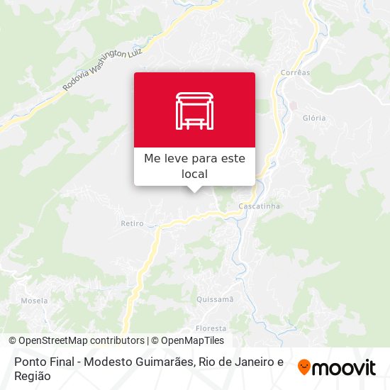 Ponto Final - Modesto Guimarães mapa