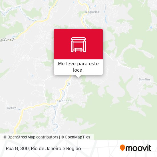 Rua G, 300 mapa