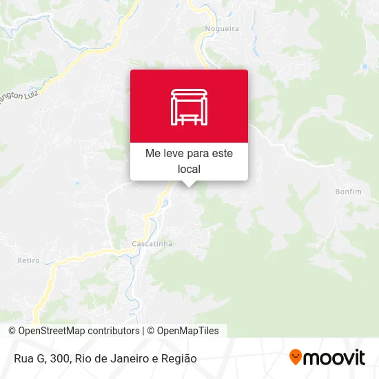 Rua G, 300 mapa