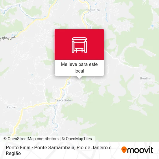 Ponto Final - Ponte Samambaia mapa
