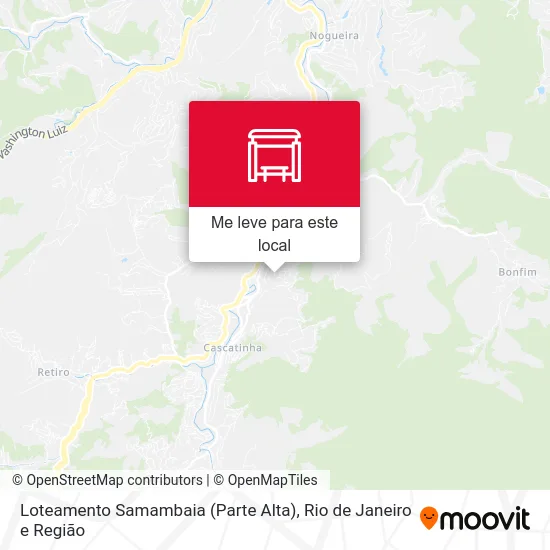 Loteamento Samambaia (Parte Alta) mapa