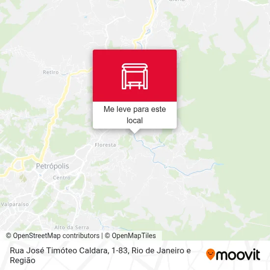 Rua José Timóteo Caldara, 1-83 mapa