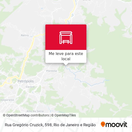 Rua Gregório Cruzick, 598 mapa