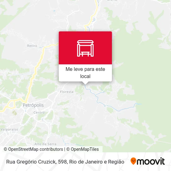 Rua Gregório Cruzick, 598 mapa
