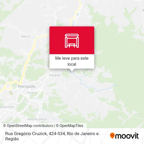 Rua Gregório Cruzick, 424-534 mapa