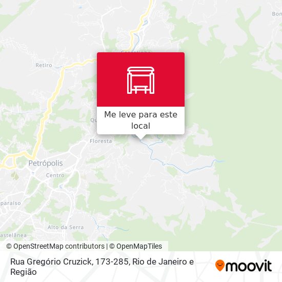 Rua Gregório Cruzick, 173-285 mapa
