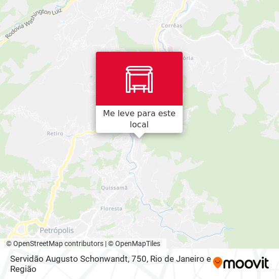 Servidão Augusto Schonwandt, 750 mapa