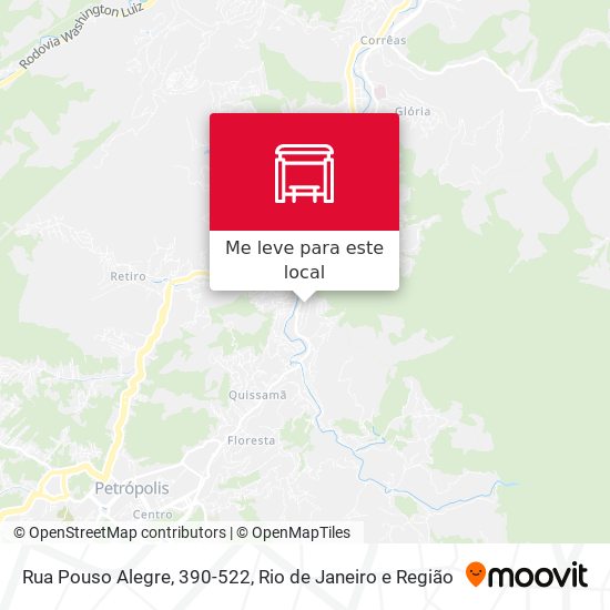 Rua Pouso Alegre, 390-522 mapa