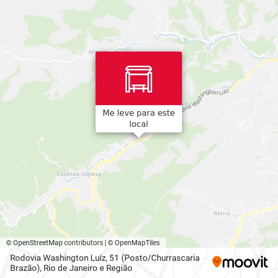 Rodovia Washington Luíz, 51 (Posto / Churrascaria Brazão) mapa