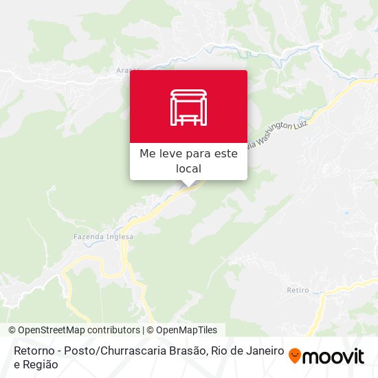 Retorno - Posto / Churrascaria Brasão mapa