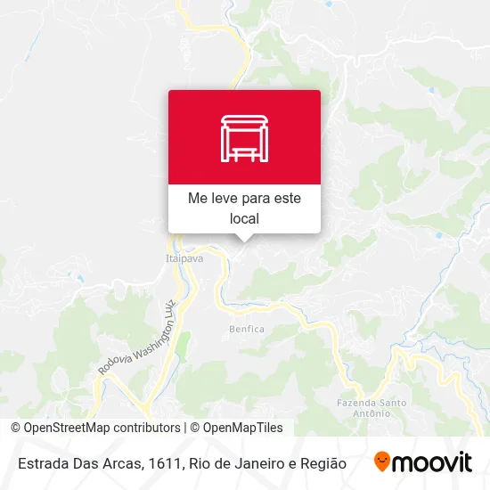 Estrada Das Arcas, 1611 mapa