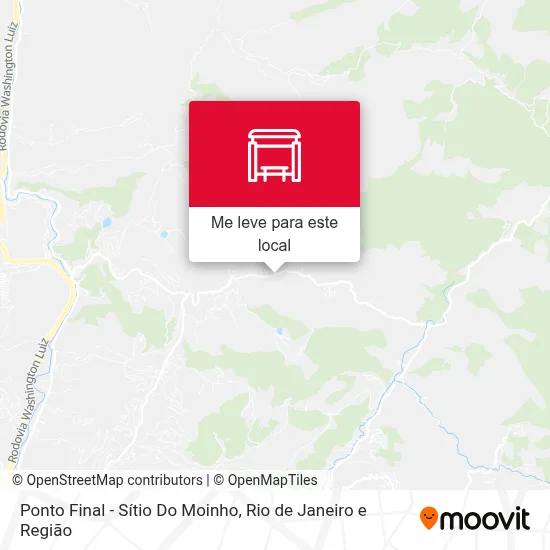 Ponto Final - Sítio Do Moinho mapa
