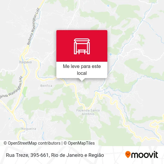 Rua Treze, 395-661 mapa
