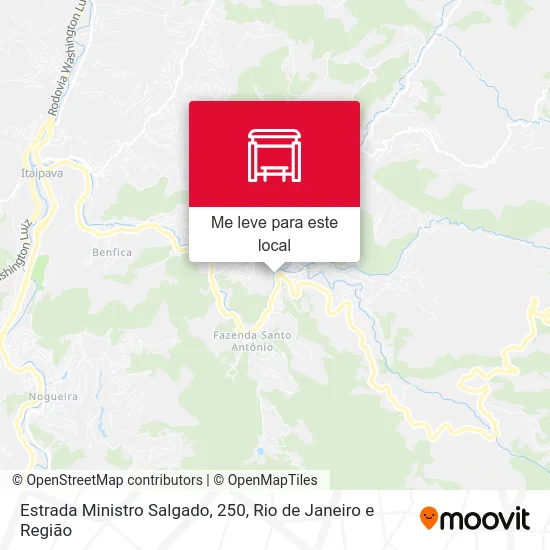 Estrada Ministro Salgado, 250 mapa