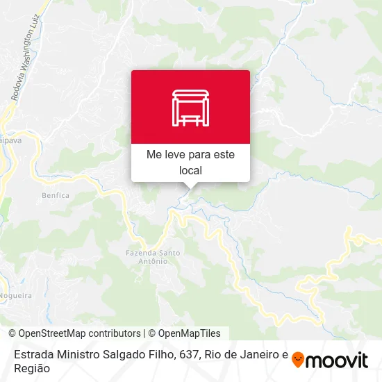 Estrada Ministro Salgado Filho, 637 mapa