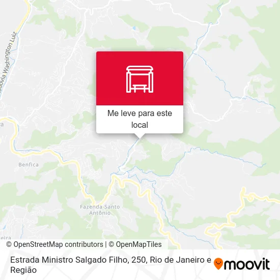 Estrada Ministro Salgado Filho, 250 mapa