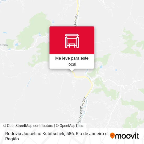 Rodovia Juscelino Kubitschek, 586 mapa
