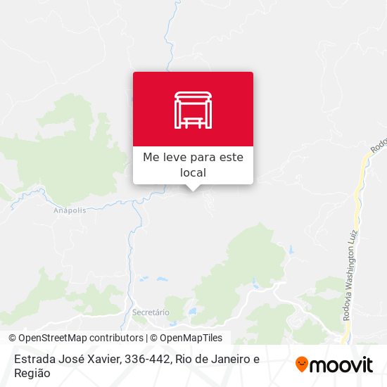 Estrada José Xavier, 336-442 mapa