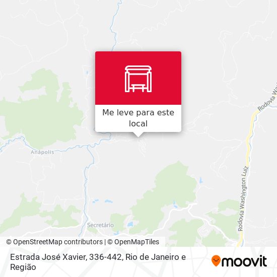 Estrada José Xavier, 336-442 mapa