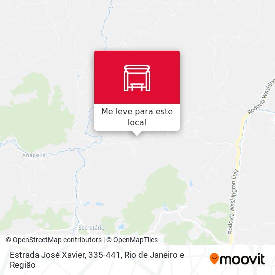 Estrada José Xavier, 335-441 mapa