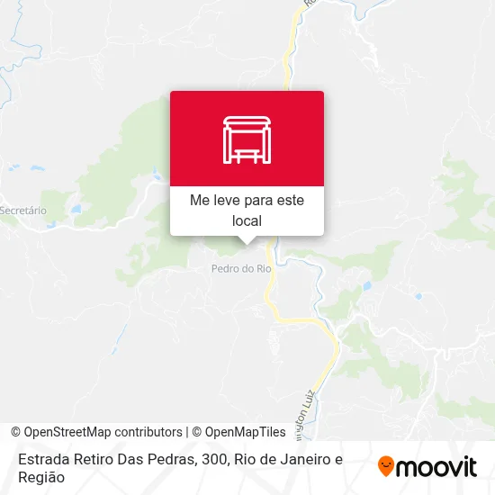Estrada Retiro Das Pedras, 300 mapa