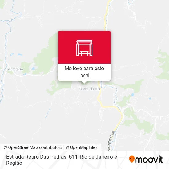 Estrada Retiro Das Pedras, 611 mapa