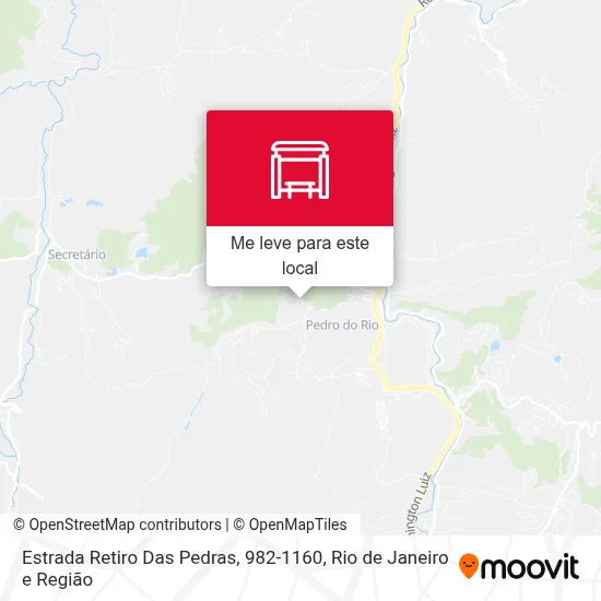 Estrada Retiro Das Pedras, 982-1160 mapa