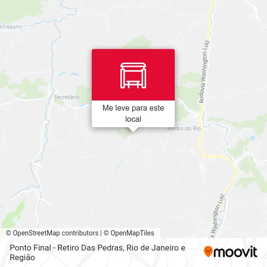 Ponto Final - Retiro Das Pedras mapa