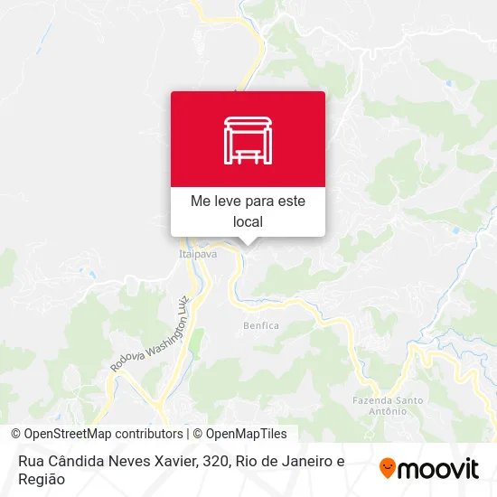 Rua Cândida Neves Xavier, 320 mapa