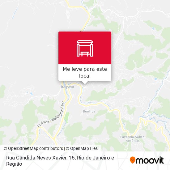 Rua Cândida Neves Xavier, 15 mapa