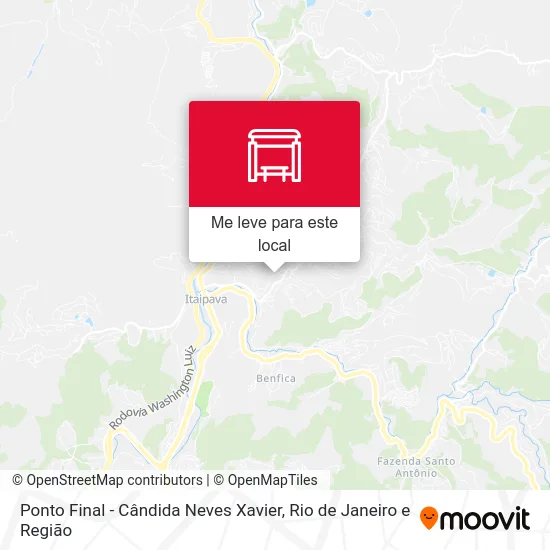 Ponto Final - Cândida Neves Xavier mapa