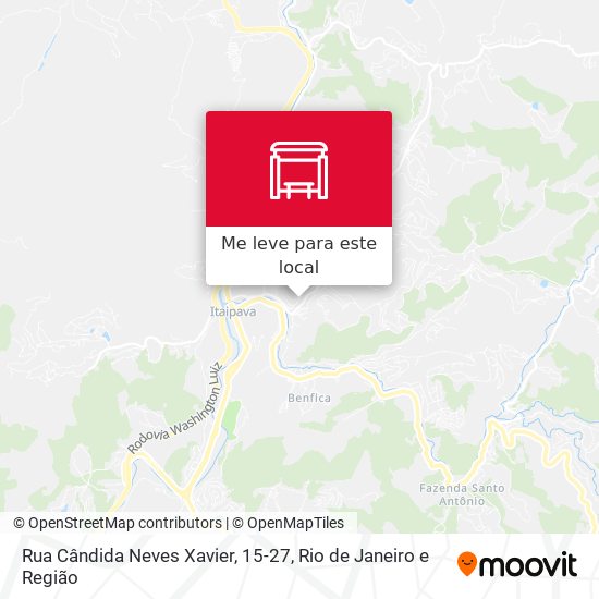 Rua Cândida Neves Xavier, 15-27 mapa