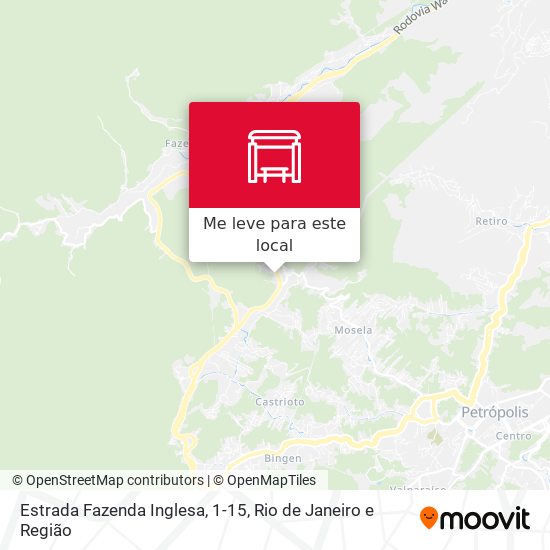 Estrada Fazenda Inglesa, 1-15 mapa