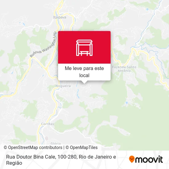 Rua Doutor Bina Cale, 100-280 mapa