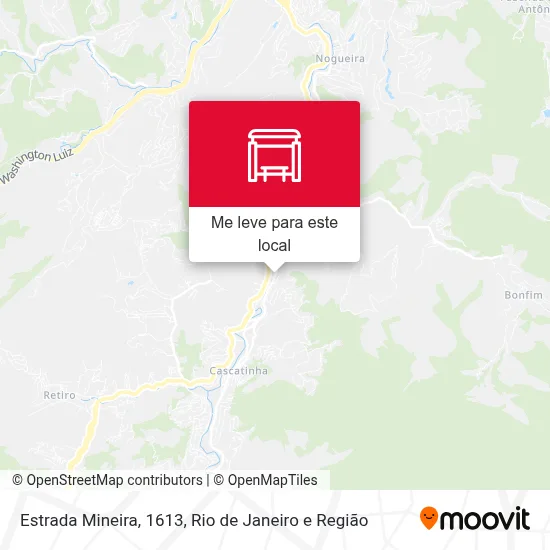 Estrada Mineira, 1613 mapa