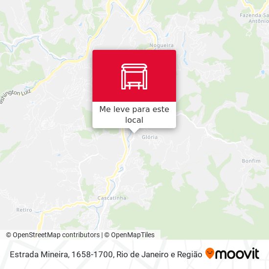 Estrada Mineira, 1658-1700 mapa