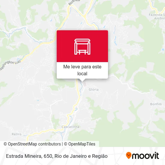 Estrada Mineira, 650 mapa