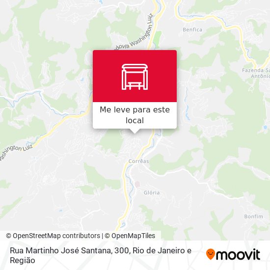 Rua Martinho José Santana, 300 mapa
