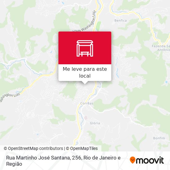 Rua Martinho José Santana, 256 mapa