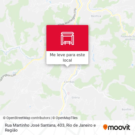 Rua Martinho José Santana, 403 mapa