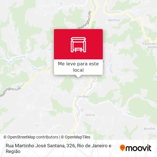 Rua Martinho José Santana, 326 mapa